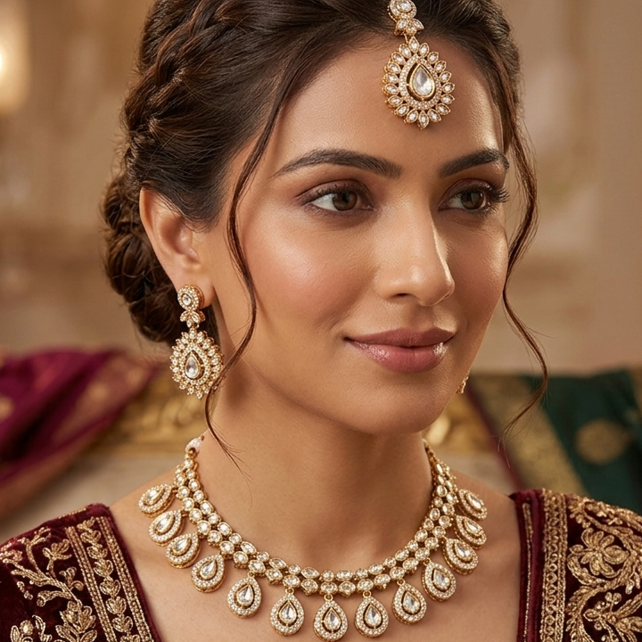 Moissanite elegance jewellery set