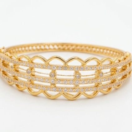 Regal lattice multi layered bracelet