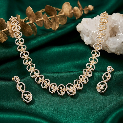Elagent Cubic zirconia jewellery set