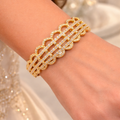 Regal lattice multi layered bracelet