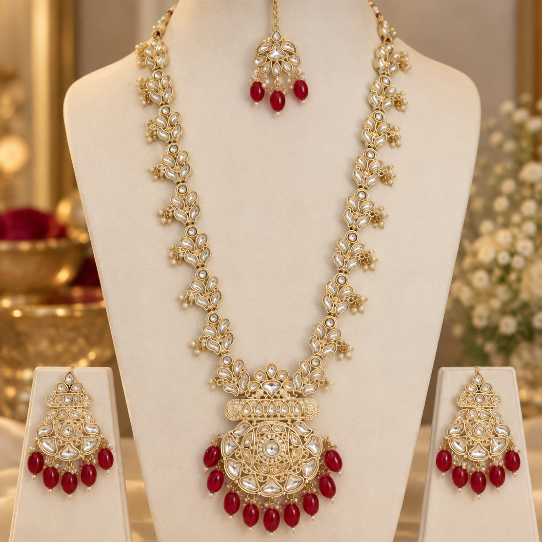 Elegant Kundan Necklace Set ✨