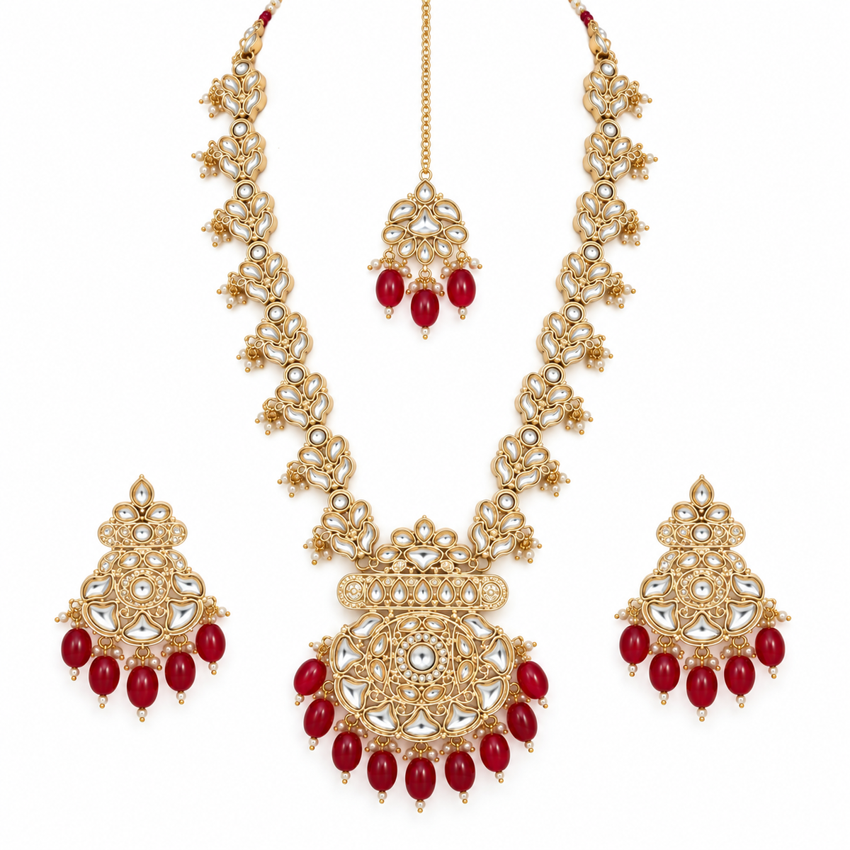 Elegant Kundan Necklace Set ✨