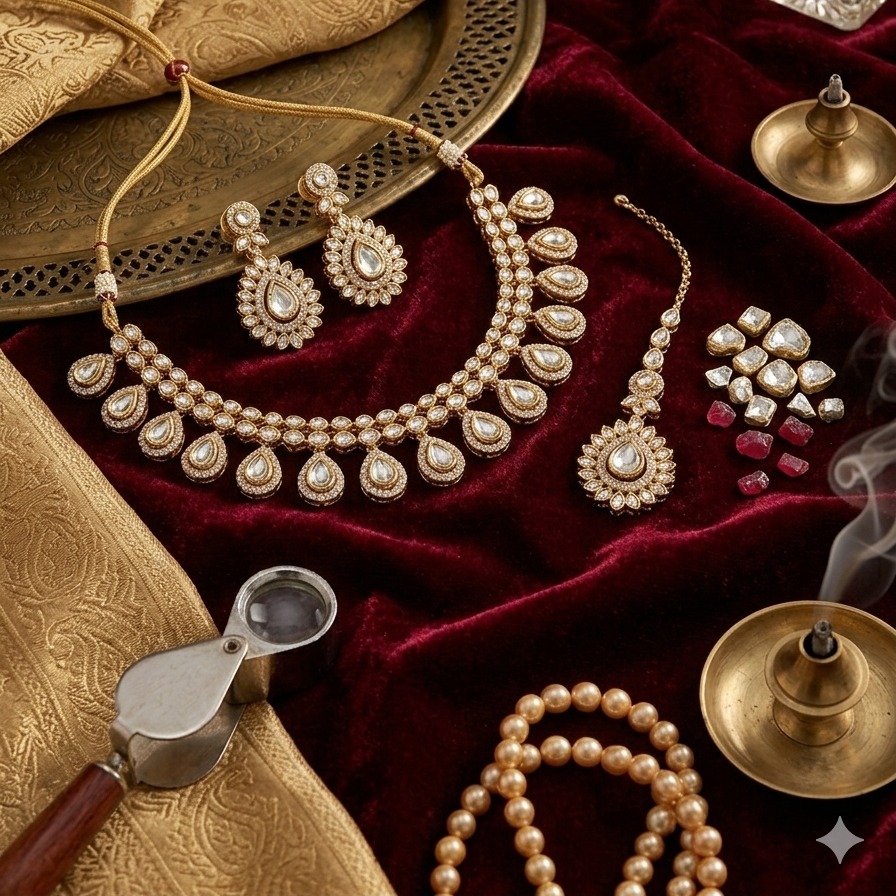 Moissanite elegance jewellery set