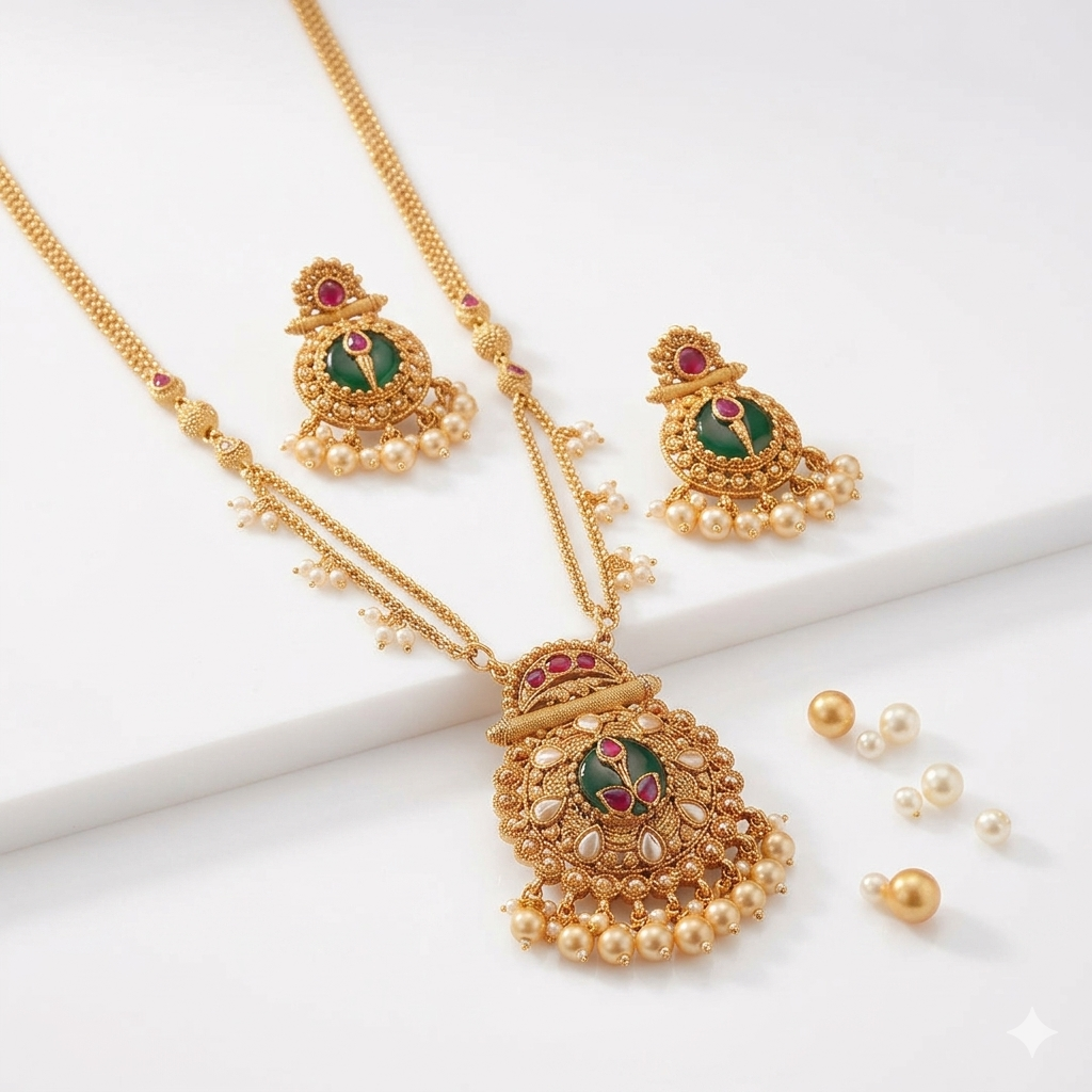 Royal heritage pendent set