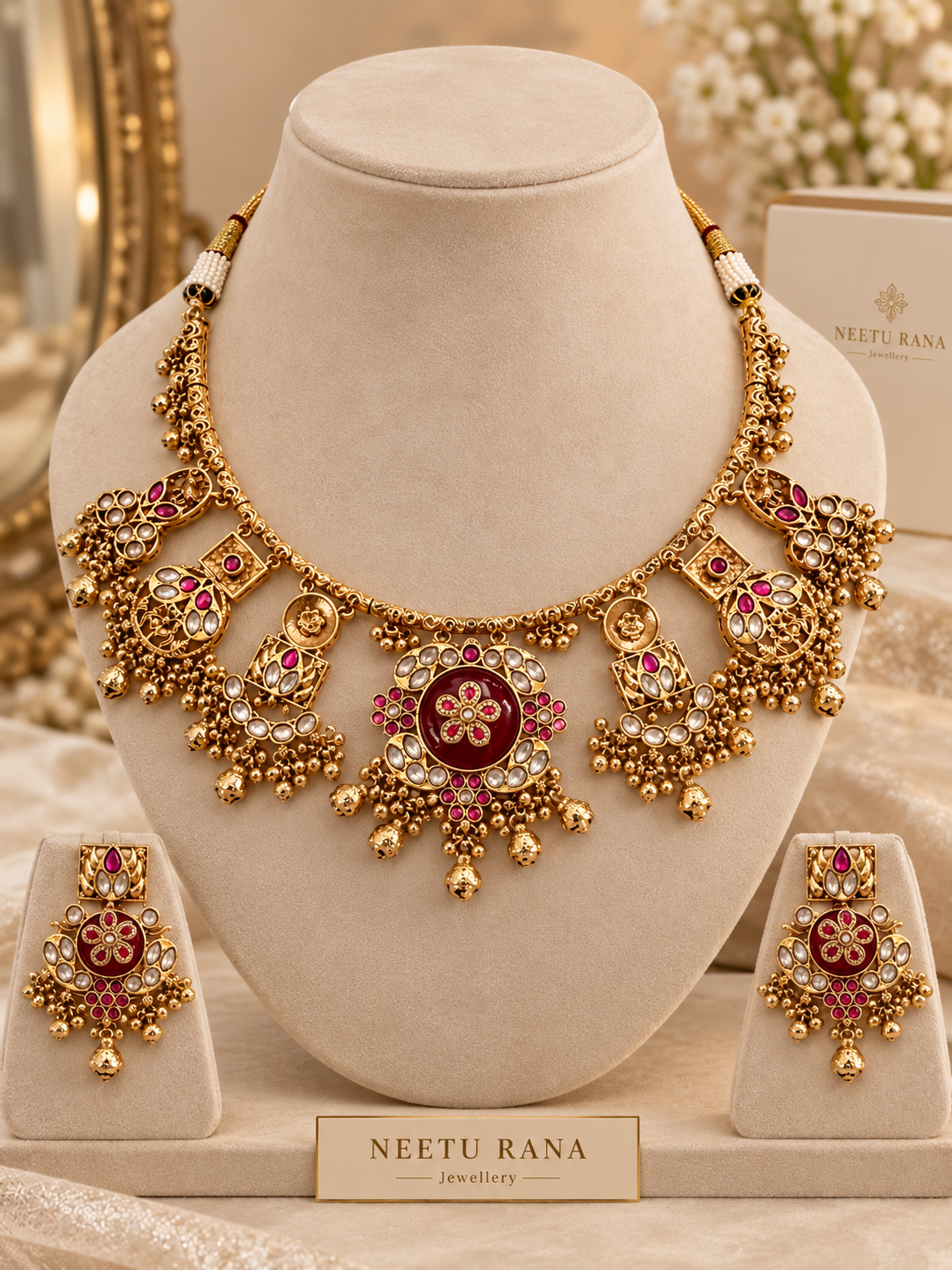 Royal Kundan & Meenakari Necklace set