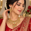 exquisite Kundan-inspired jewellery set