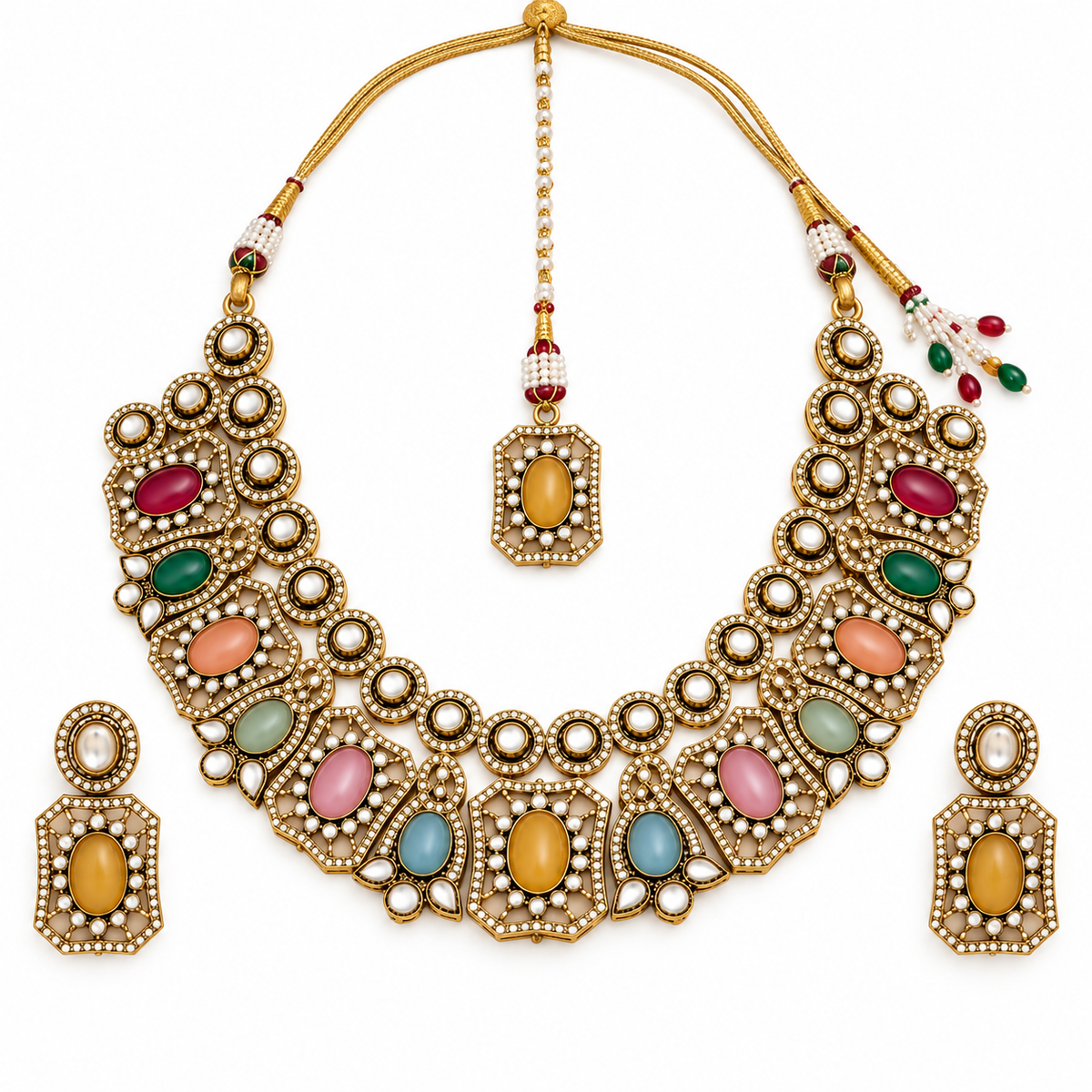 Multicolor Kundan Bridal Jewellery