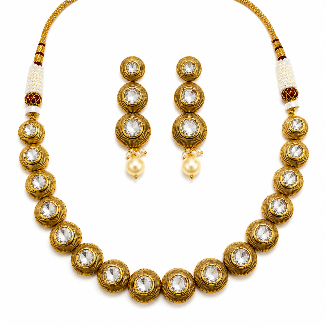 Radiant Kundan Statement Necklace Set