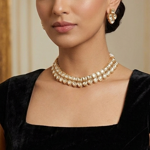 Timeless Elegance Kundan Necklace Set
