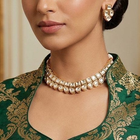 Timeless Elegance Kundan Necklace Set