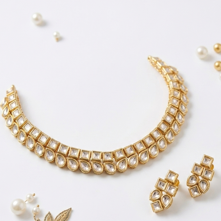 Timeless Elegance Kundan Necklace Set