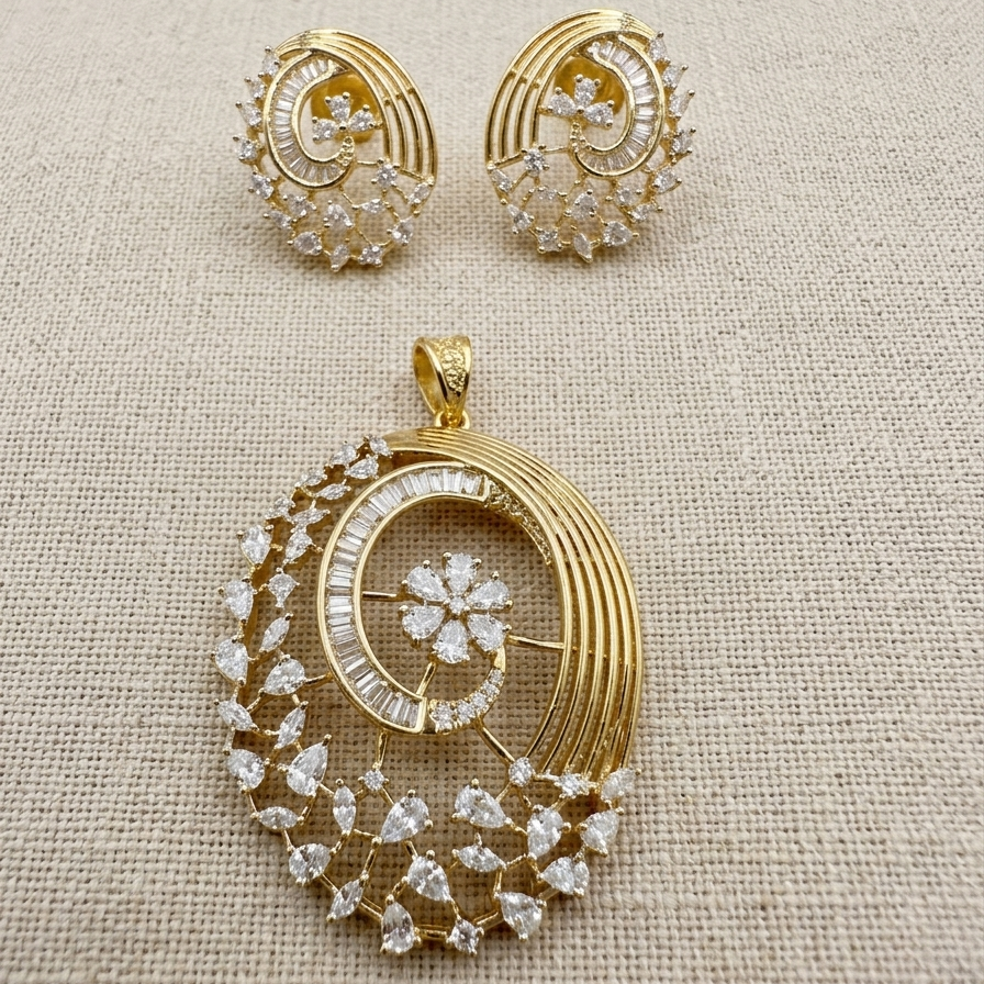 Graceful flora inspired pendent